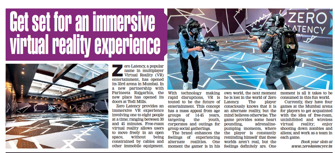 Multiplayer Free Roam Virtual Reality VR Games In Mumbai India