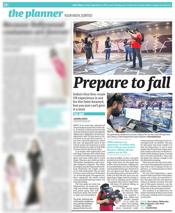 Multiplayer Free Roam Virtual Reality VR Games In Mumbai India